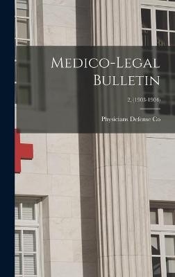 Medico-legal Bulletin; 2, (1903-1904) - 