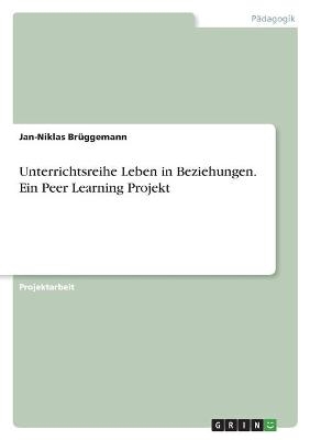 Unterrichtsreihe Leben in Beziehungen. Ein Peer Learning Projekt - Jan-Niklas Brüggemann