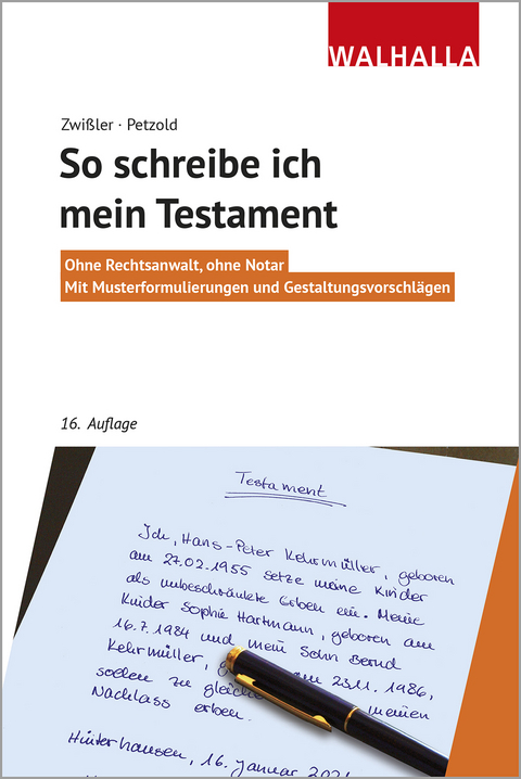 So schreibe ich mein Testament - Finn Zwißler, Sascha Petzold