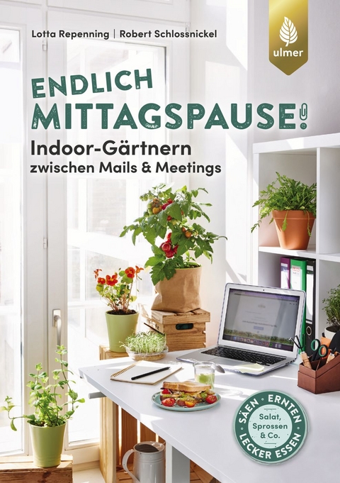 Endlich Mittagspause! Indoor-Gärtnern zwischen Mails und Meetings mit Pflücksalat, Sprossen & Co. - Lotta Repenning, Robert Schlossnickel