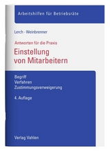 Einstellung von Mitarbeitern - Lerch, Sascha; Weinbrenner, Lars