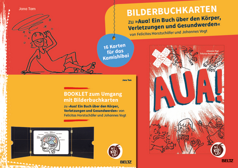 Bilderbuchkarten »Aua! Ein Buch über den Körper, Verletzungen und Gesundwerden« von Felicitas Horstschäfer und Johannes Vogt - Jana Tam