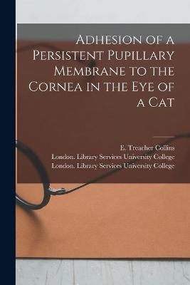 Adhesion of a Persistent Pupillary Membrane to the Cornea in the Eye of a Cat [electronic Resource] - 