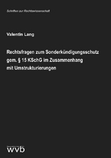 Rechtsfragen zum Sonderkündigungsschutz gem. § 15 KSchG im Zusammenhang mit Umstrukturierungen - Valentin Lang