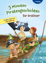 5 Minuten Piratengeschichten für Erstleser, 2. Klasse - Leichter lesen mit Silbenfärbung