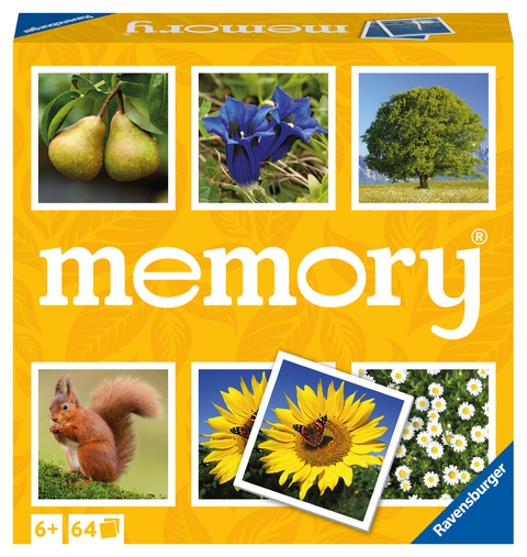 Ravensburger Natur memory® - 20881 - der Spieleklassiker für alle Naturfreunde, Merkspiel für 2-8 Spieler ab 6 Jahren - William H. Hurter