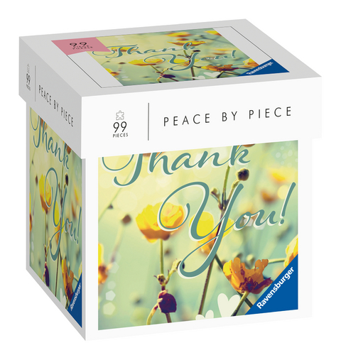 Ravensburger Puzzle - Thank you - Peace by Piece 99 Teile