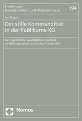 Der stille Kommanditist in der Publikums-KG - Sait Dogan