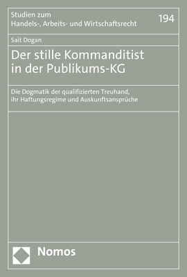 Der stille Kommanditist in der Publikums-KG - Sait Dogan