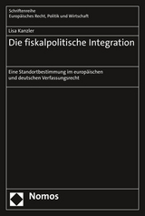 Die fiskalpolitische Integration - Lisa Kanzler