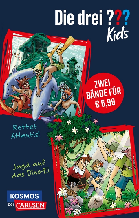 Die drei ??? Kids: Doppelband – Enthält die Bände: Rettet Atlantis! / Jagd auf das Dino-Ei - Ulf Blanck