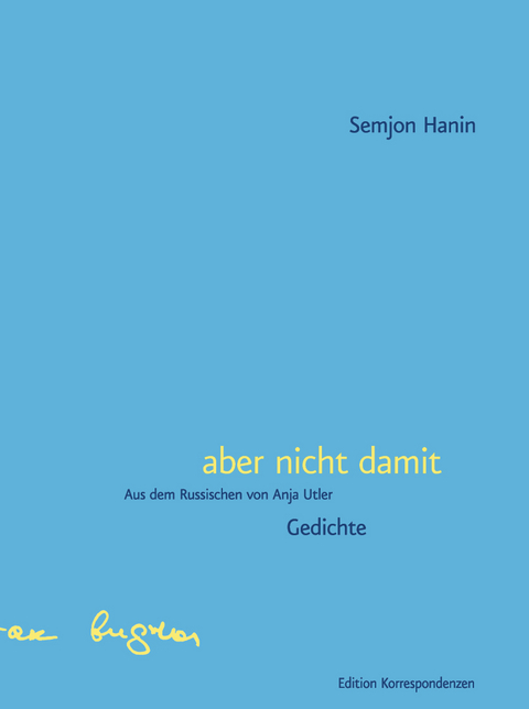 aber nicht damit - Semjon Hanin