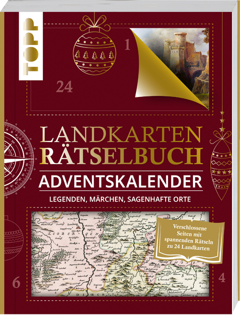 Landkarten Rätselbuch Adventskalender. Legenden, Märchen, sagenhafte Orte - Norbert Pautner