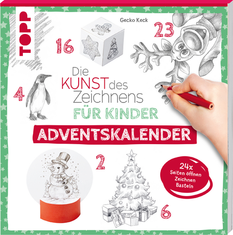 Die Kunst des Zeichnens für Kinder Adventskalender - Gecko Keck