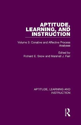 Aptitude, Learning, and Instruction - 