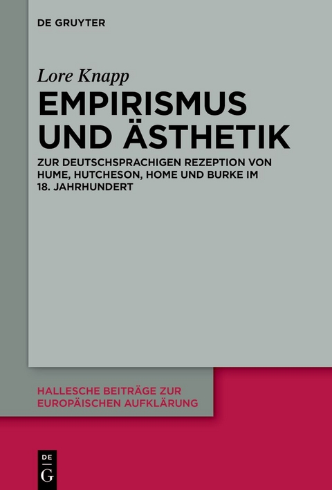 Empirismus und Ästhetik - Lore Knapp