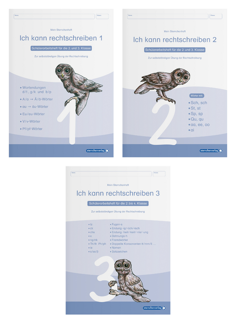 Ich kann rechtschreiben 1 bis 3 - Schülerarbeitshefte für die 2. bis 4. Klasse - neues Design - Katrin Langhans