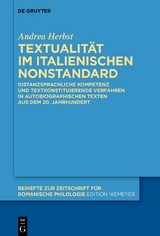 Textualität im italienischen Nonstandard - Andrea Herbst