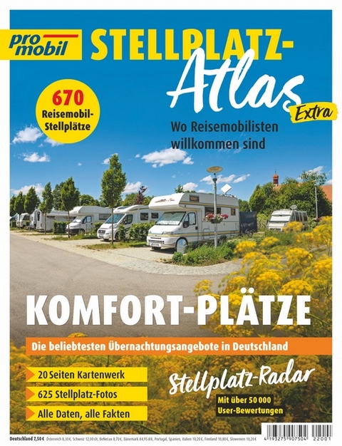 pro mobil Stellplatz Atlas Extra