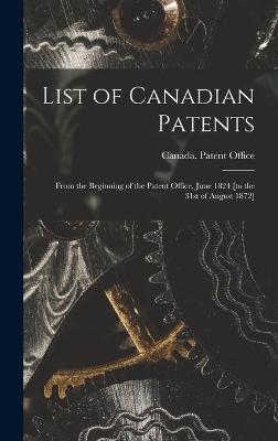 List of Canadian Patents [microform] - 