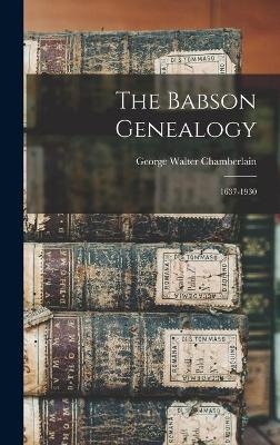 The Babson Genealogy - 