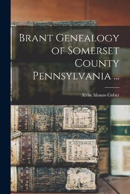 Brant Genealogy of Somerset County Pennsylvania ... - Alvin Alonzo 1861- Cober