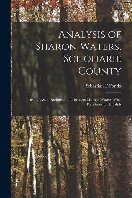 Analysis of Sharon Waters, Schoharie County - Sebastian F Fonda