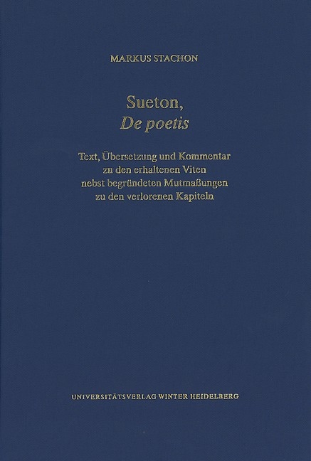 Sueton, ‚De poetis‘ - Markus Stachon