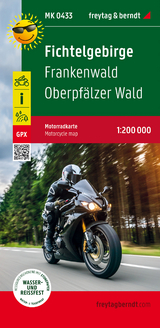 Fichtelgebirge, Motorradkarte 1:200.000, freytag & berndt - 