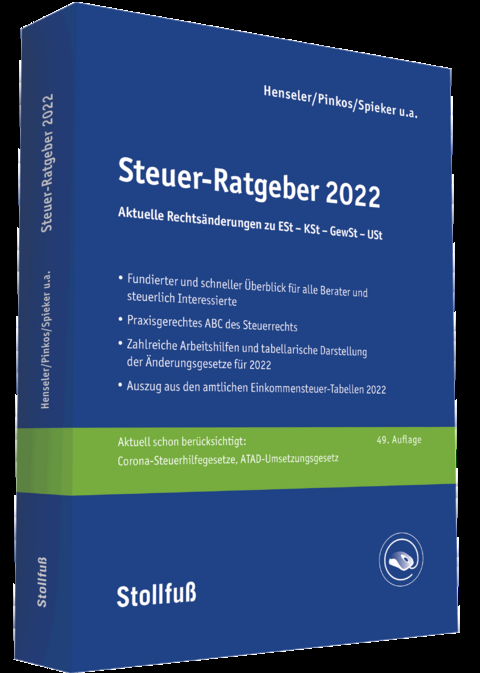 Steuer-Ratgeber 2022 - Frank Henseler, Erich Pinkos, Wolfgang Püschner