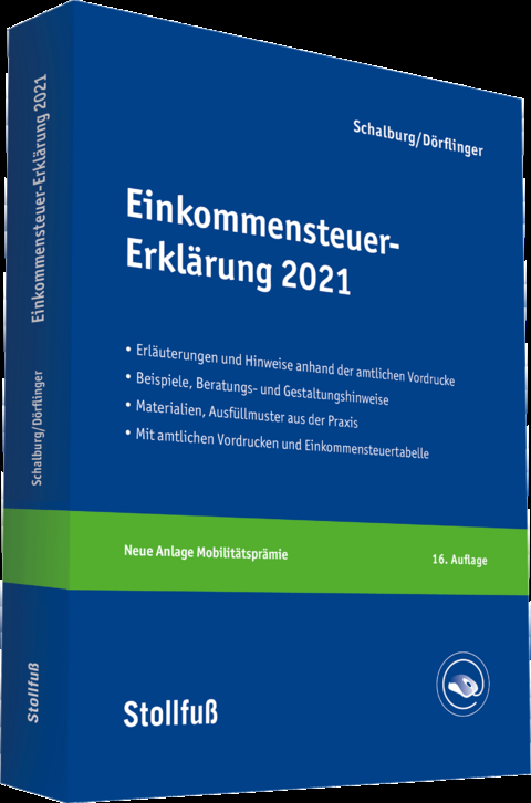 Einkommensteuer-Erklärung 2021 - Martin Schalburg, Nina Dörflinger