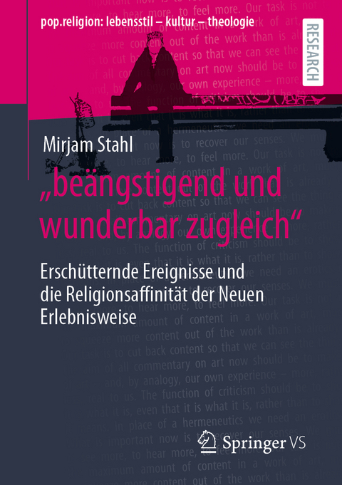 „beängstigend und wunderbar zugleich“ - Mirjam Stahl