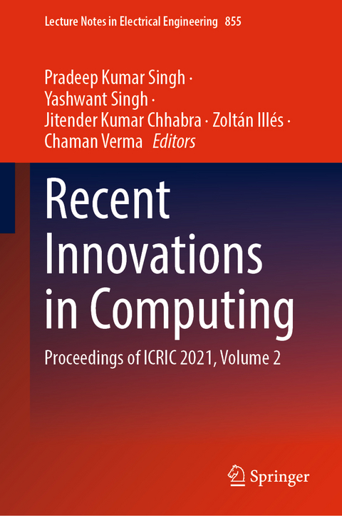 Recent Innovations in Computing - 