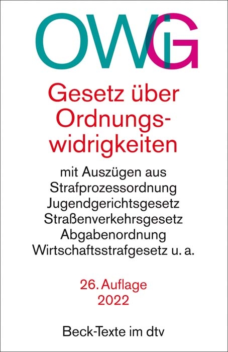 Gesetz über Ordnungswidrigkeiten - Carsten Krumm