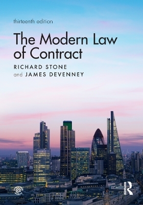 The Modern Law of Contract - Richard Stone, James Devenney