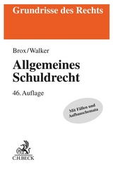 Allgemeines Schuldrecht - Brox, Hans; Walker, Wolf-Dietrich