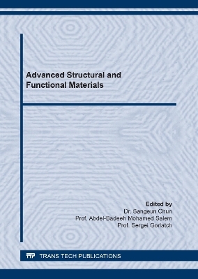 Advanced Structural and Functional Materials - 