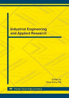 Industrial Engineering and Applied Research - 