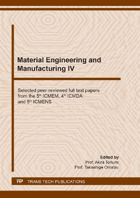 Material Engineering and Manufacturing IV - 