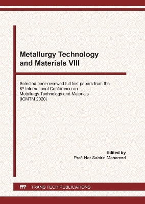 Metallurgy Technology and Materials VIII - 