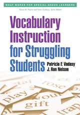 Vocabulary Instruction for Struggling Students - Patricia F. Vadasy, J. Ron Nelson