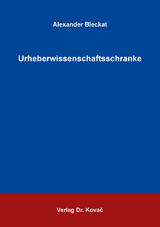 Urheberwissenschaftsschranke - Alexander Bleckat