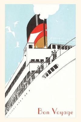 Vintage Journal Steamship Disembarking With Blue Sky