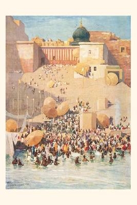 Vintage Journal Crowds at Benares, India