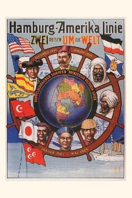 Vintage Journal Hamburg-America Line Travel Poster