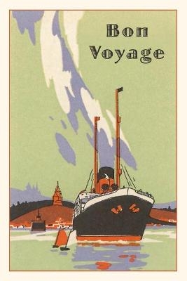 Vintage Journal Art Deco Ocean Liner Travel Poster