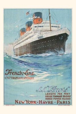 Vintage Journal Paris, French Ocean Liner