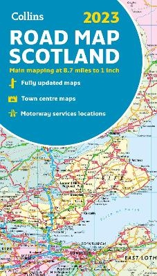 2023 Collins Road Map of Scotland -  Collins Maps