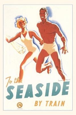 Vintage Journal To the Seaside by Train Travel Poster