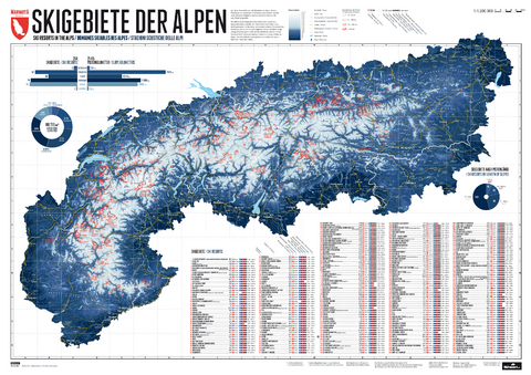 264 Skigebiete der Alpen - Stefan Spiegel, Lana Bragin